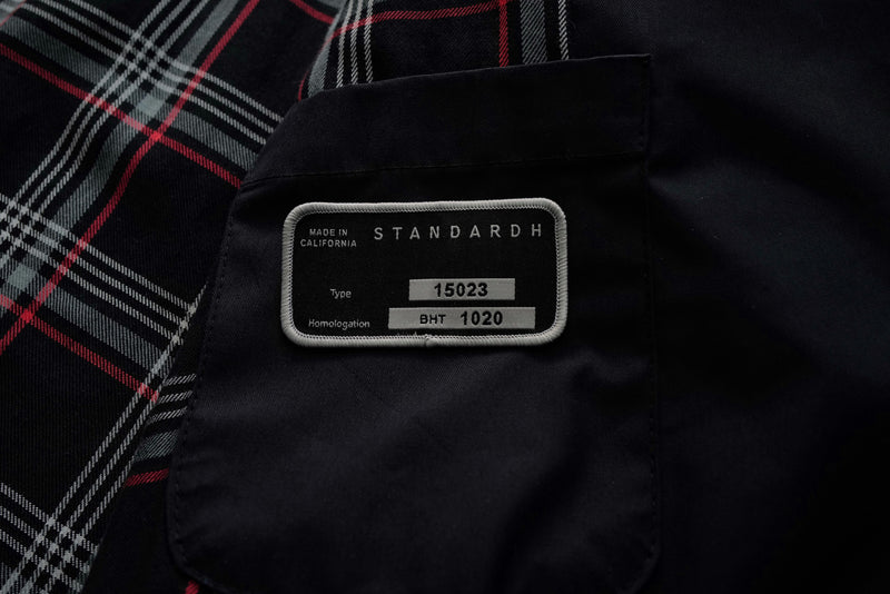 STANDARD H Brands Hatch Trench Coat Jacket Outerwear British England Plaid lining Cars Automotive Inspired fashion menswear apparel made in usa