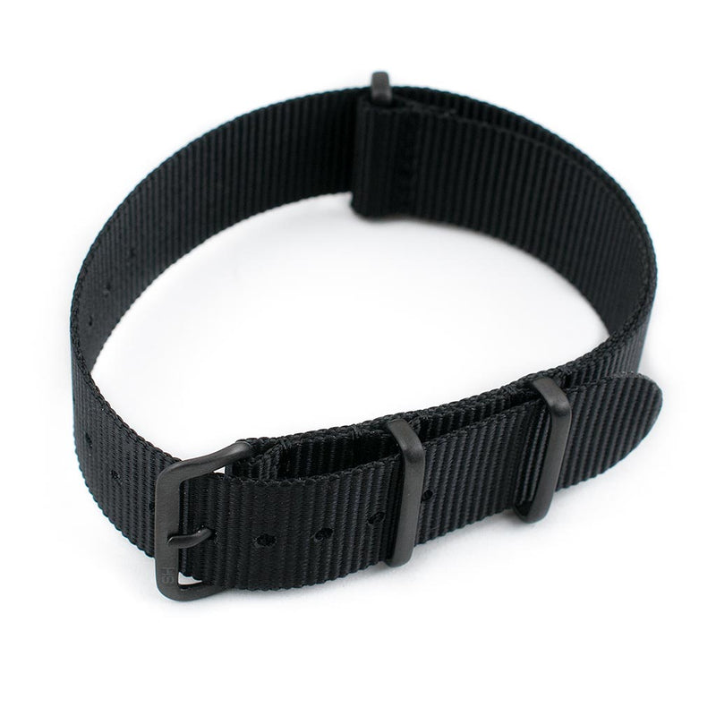 20mm STANDARD H x StrapHabit Black Watch Straps