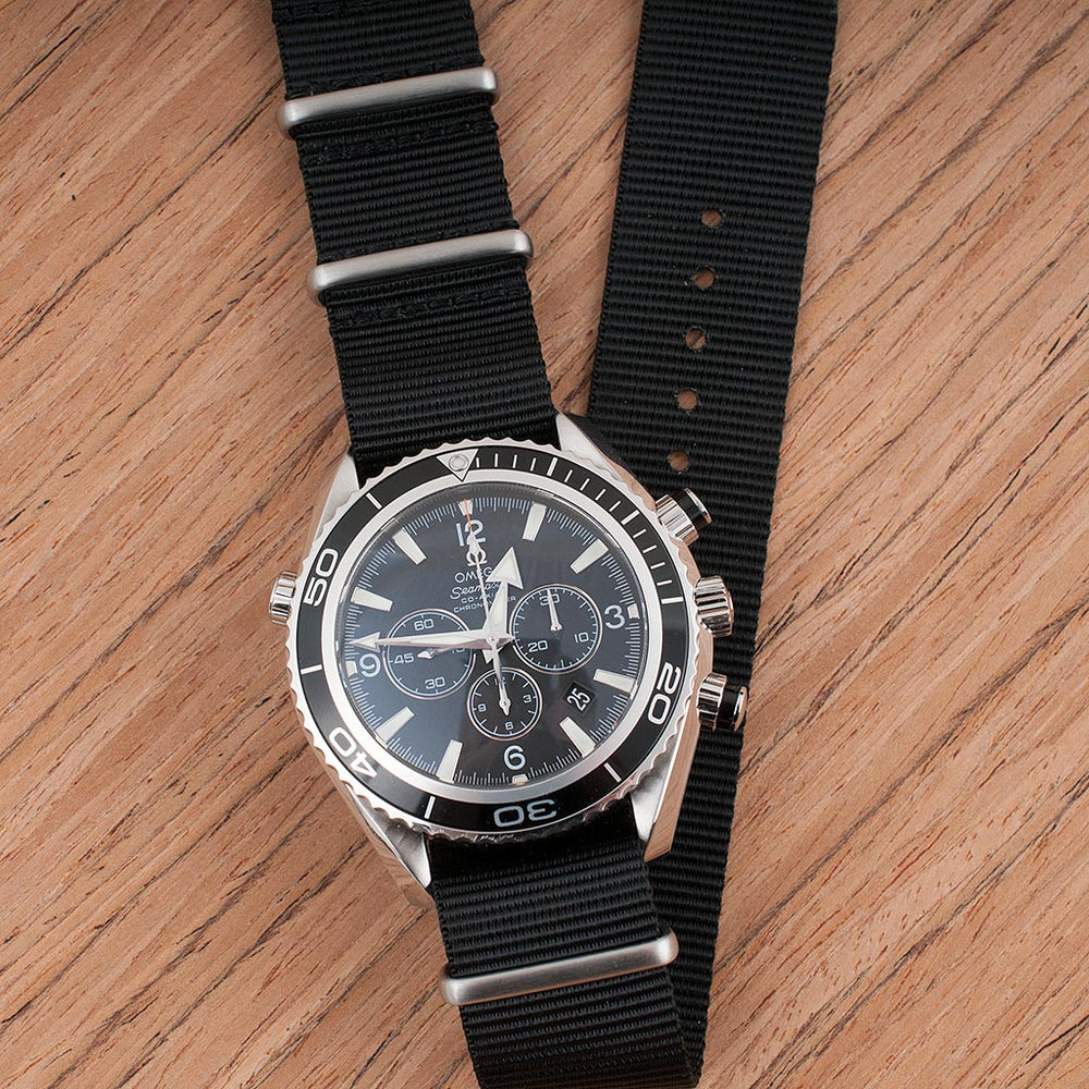 20mm STANDARD H x StrapHabit Black Watch Straps