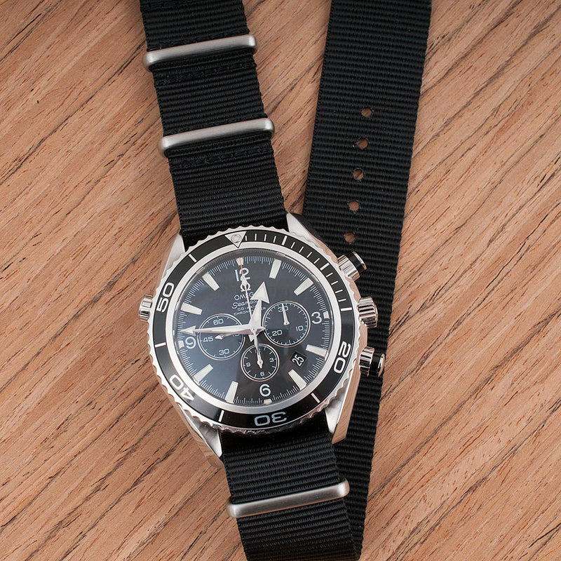 20mm STANDARD H x StrapHabit Black Watch Straps