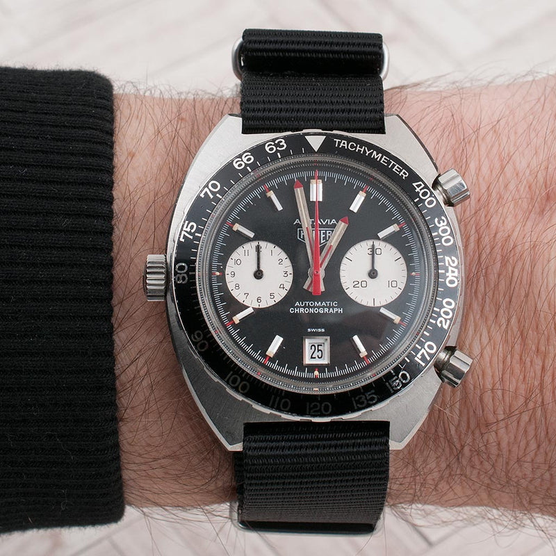 20mm STANDARD H x StrapHabit Black Watch Straps