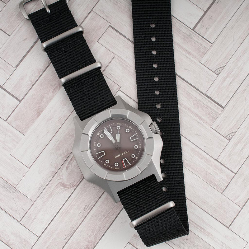 20mm STANDARD H x StrapHabit Black Watch Straps