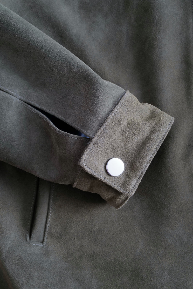 STANDARD H Mugello Suede Jacket Formula 1 Moto Gp Olive Green Italy Menswear Apparel Outerwear