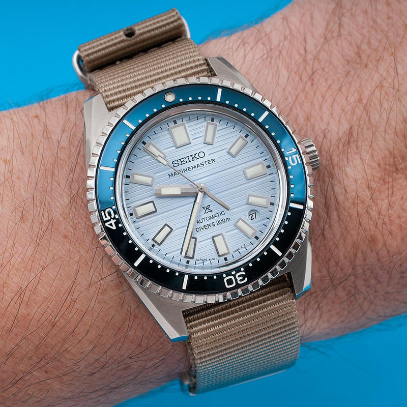 STANDARD H x StrapHabit Taupe NATO Strap 20mm 22mm Seiko Marinemaster