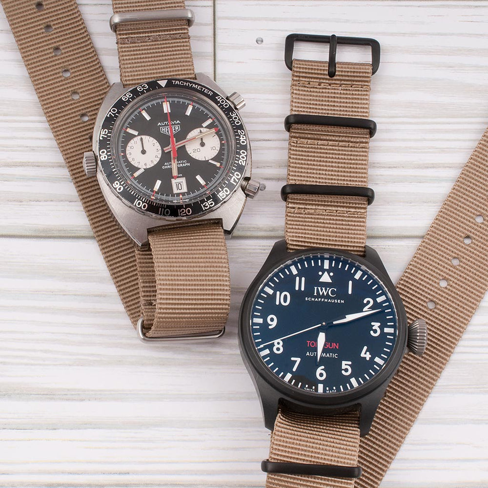 TaupeStrapClub x STANDARD H x StrapHabit Watch Strap (Black Hardware)