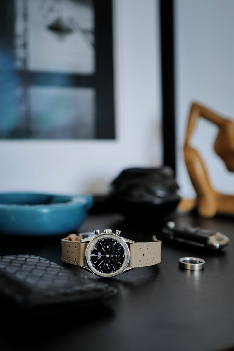 Taupe Rally Racing Watch Strap Molequin
