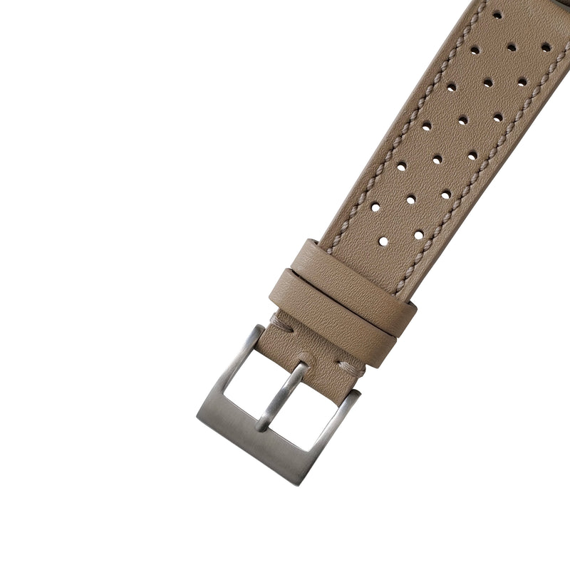 Taupe Rally Watch Strap Perforated Tan Khaki 