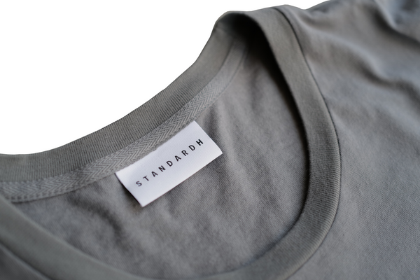 STANDARD H Signature Collection Avant T-shirt Cool Grey Neck Detail Auto Enthusiast Car Menswear Apparel Accessories