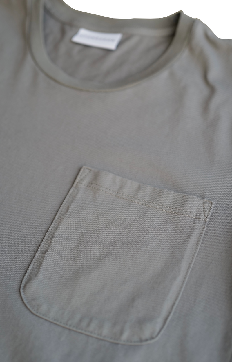 STANDARD H Avant Long Sleeve T-shirt Pocket Tee Cool Grey Automotive Shirt
