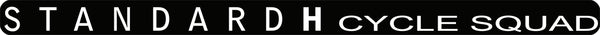 STANDARD H Cycle Squad Chainstay Decal Cycling Cyclist Bike Sticker