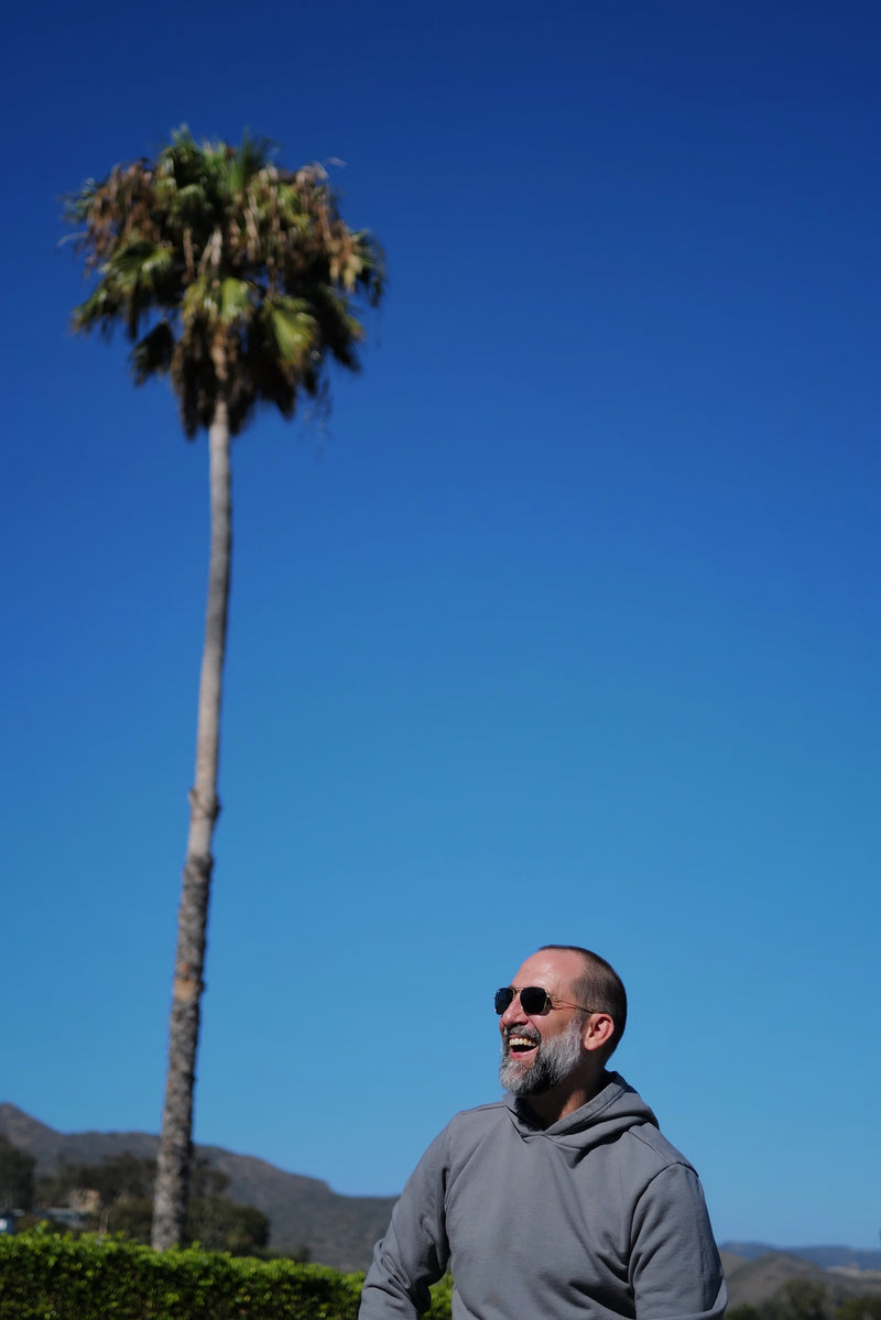 STANDARD H Vanagon Hoodie Longsleeve Hooded Heavyweight Sweatshirt Cool Grey Malibu California Made in Los Angeles USA