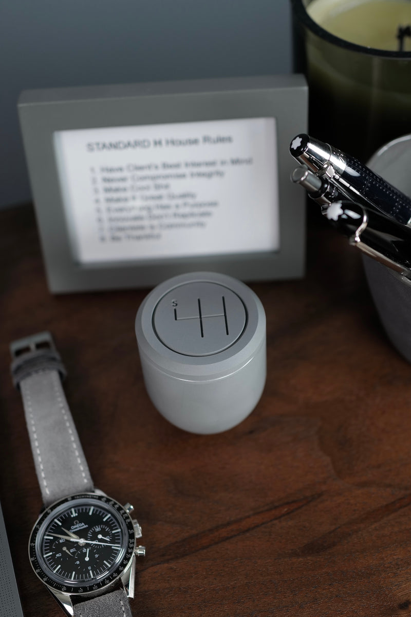 STANDARD H Garage Collection Shift Knob Desk Ornament Paperweight automotive enthusiast home accessories Omega Speedmaster watch