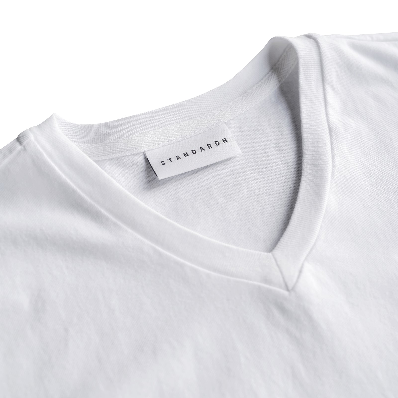 White - Aperta V-Neck T-Shirt | STANDARD H