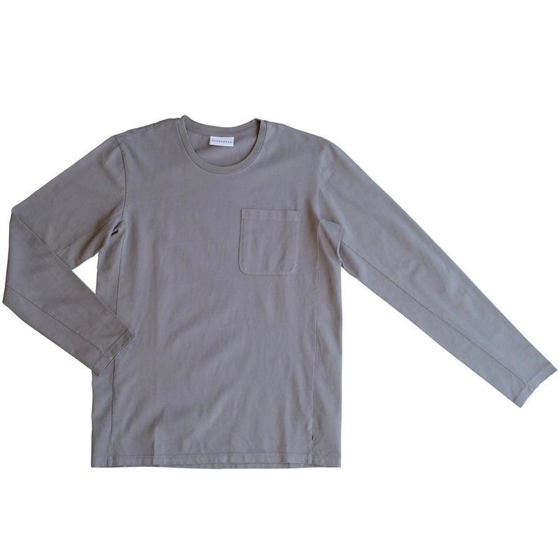 STANDARD H Avant Long Sleeve T-shirt Pocket Tee Cool Grey Automotive Shirt