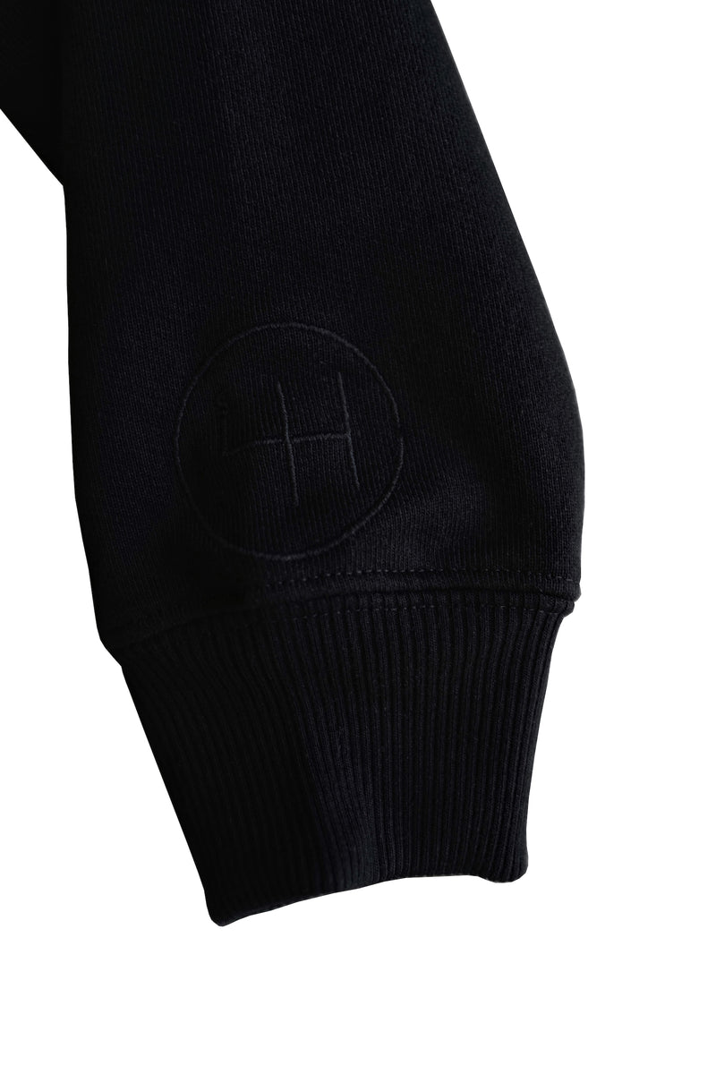 STANDARD H Vanagon Hoodie Longsleeve Hooded Heavyweight Sweatshirt Black Malibu California Made in Los Angeles USA Shift Logo