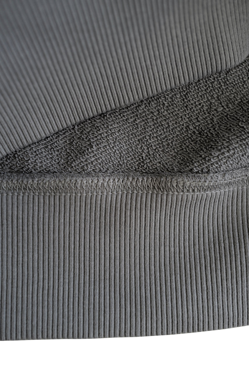 STANDARD H Vanagon Hoodie Longsleeve Hooded Heavyweight Sweatshirt Cool Grey Malibu California Made in Los Angeles USA