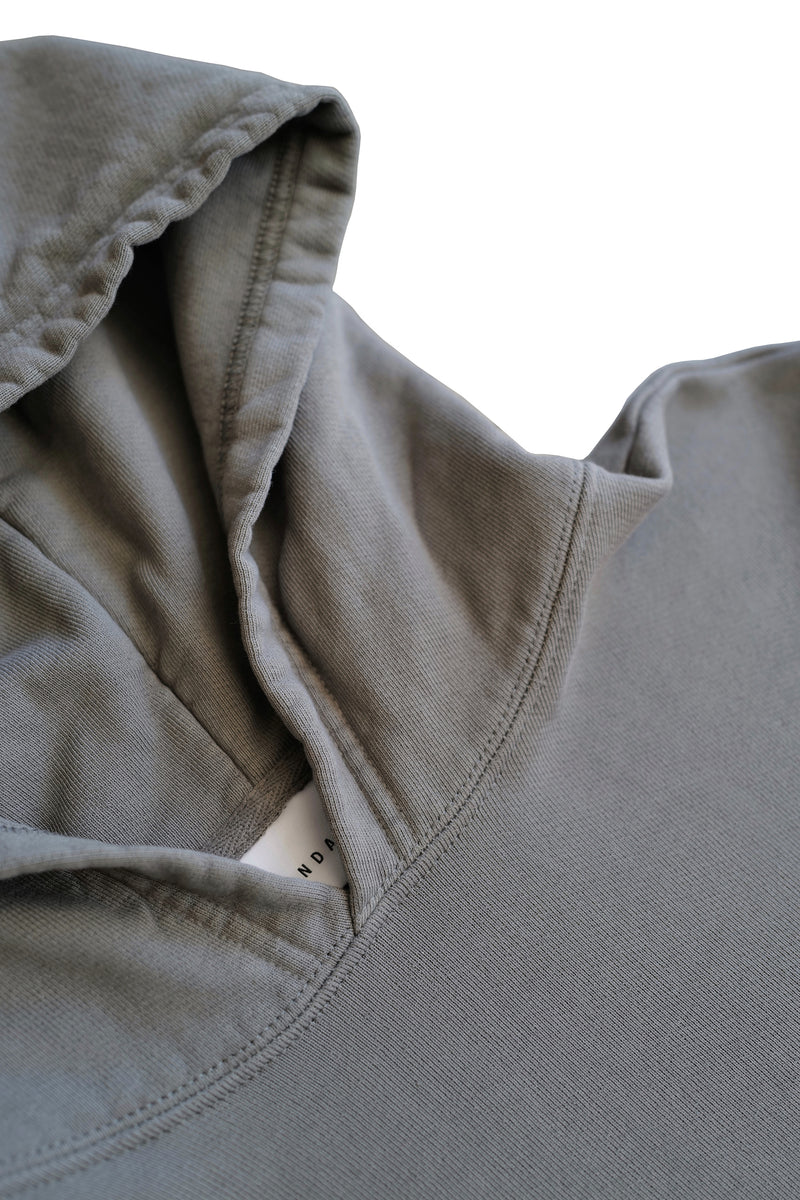 STANDARD H Vanagon Hoodie Longsleeve Hooded Heavyweight Sweatshirt Cool Grey Malibu California Made in Los Angeles USA