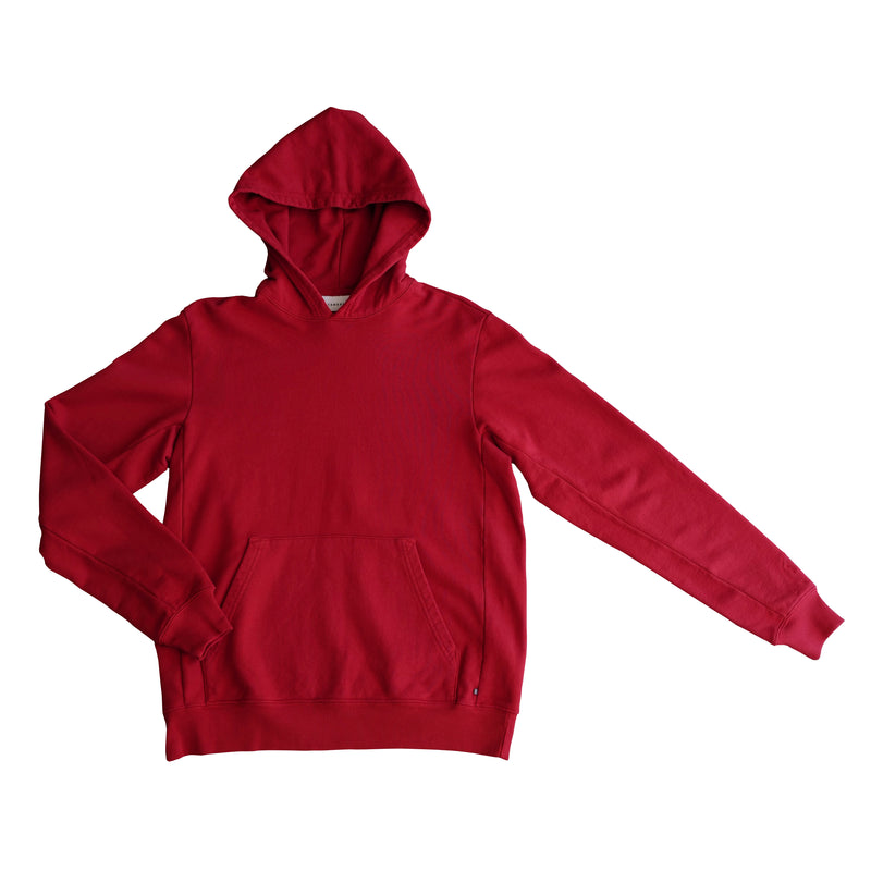 STANDARD H Vanagon Hoodie Heavyweight Hooded Longsleeve Sweatshirt Automotive Car Enthusiast Fiorano Red Menswear Fashion Apparel Shift Logo