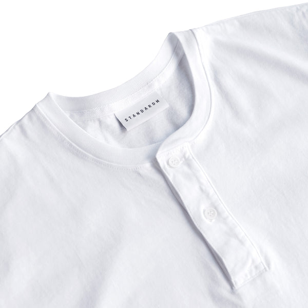 STANDARD H FJ60 Automotive Tshirt Car Enthusiast Best T-shirt White Short Sleeve Henley Shirt Toyota Landcruiser